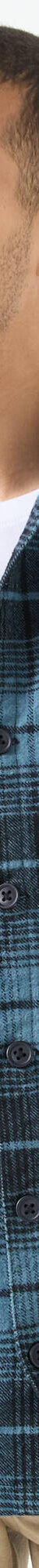 Surchemise boutonnée flanelle carreaux qualité lourde (bleu / noir) Surchemise boutonnée flanelle carreaux qualité lourde (bleu / noir)